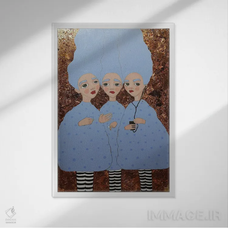 تابلو دکوراتیو بیرون رفتن اثر ایرینا پاندوا - نمای قابدار سفید