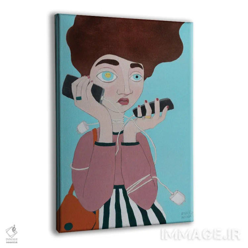 تابلو دکوراتیو زندگی اجتماعی اثر ایرینا پاندوا - نمای پرسپکتیو محصول