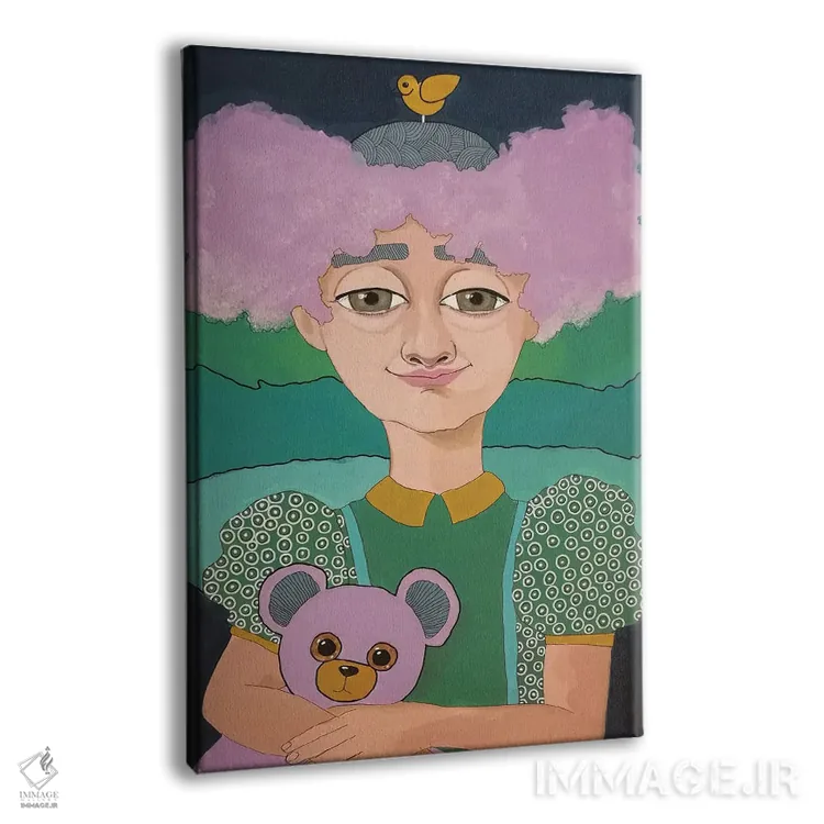 تابلو دکوراتیو پشمک اثر ایرینا پاندوا - نمای پرسپکتیو محصول