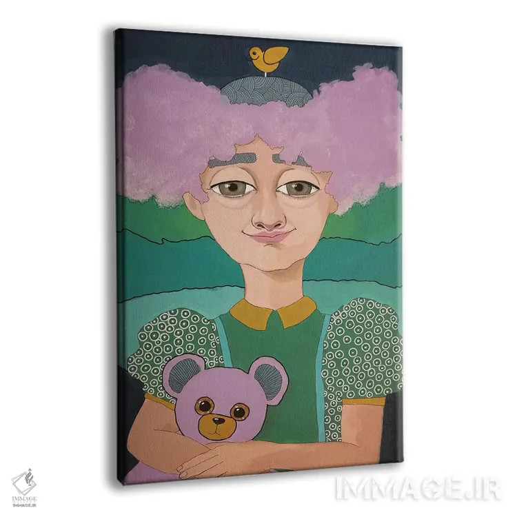 تابلو دکوراتیو پشمک اثر ایرینا پاندوا - نمای پرسپکتیو محصول