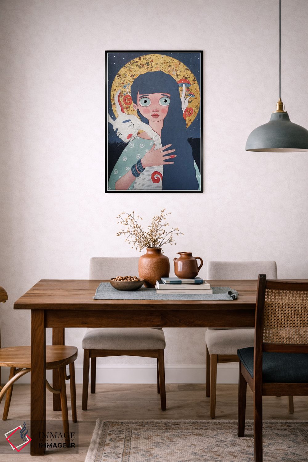 تابلو دکوراتیو خرگوش اثر ایرینا پاندوا - D6B