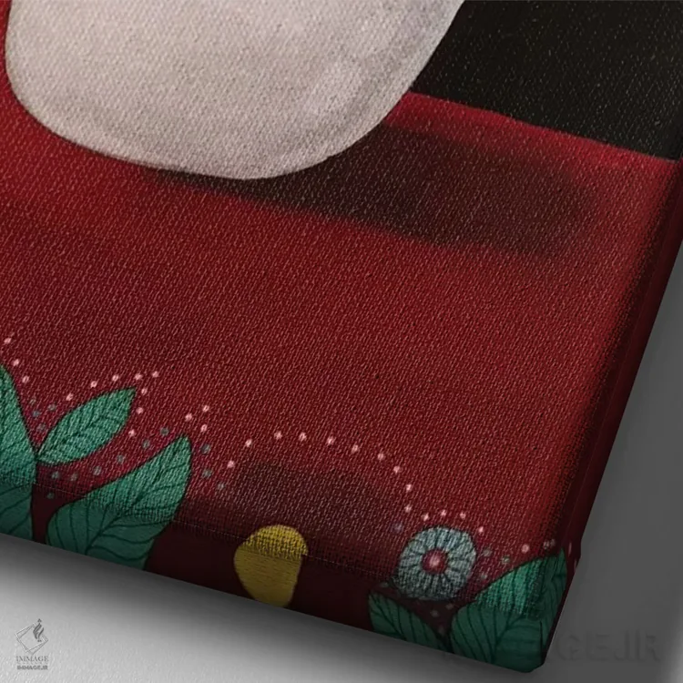 تابلو دکوراتیو گل ها اثر ایرینا پاندوا - نمای نزدیک بافت بوم