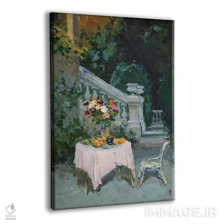 تابلو دکوراتیو طبیعت بی جان شبانه اثر ایگور پوزدف - نمای پرسپکتیو محصول