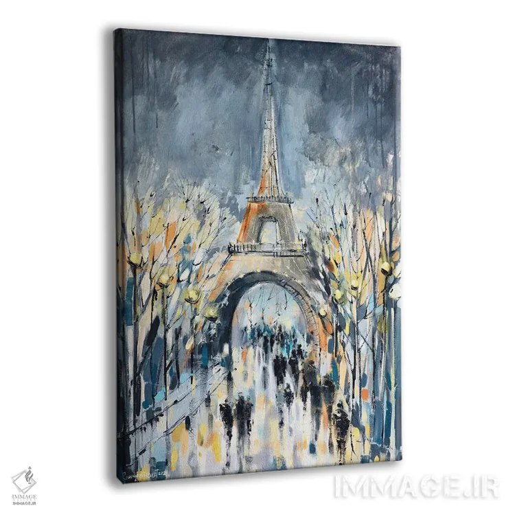 تابلو مدرن پاریس اثر ایرینا رومیانسه وا - نمای پرسپکتیو محصول