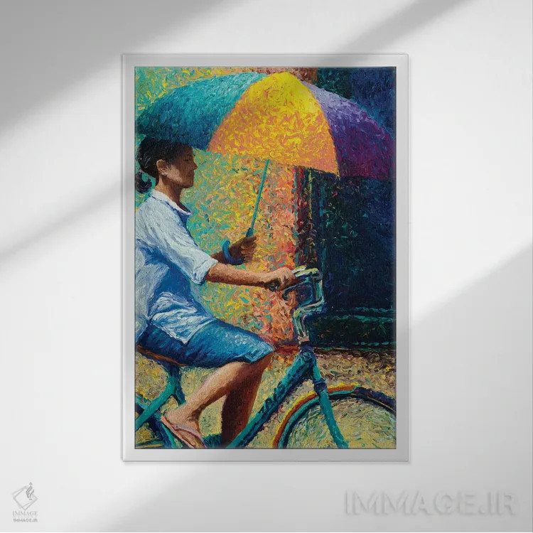 تابلو دکوراتیو آفتابگیر تایلندی من اثر آیریس اسکات - نمای قابدار سفید