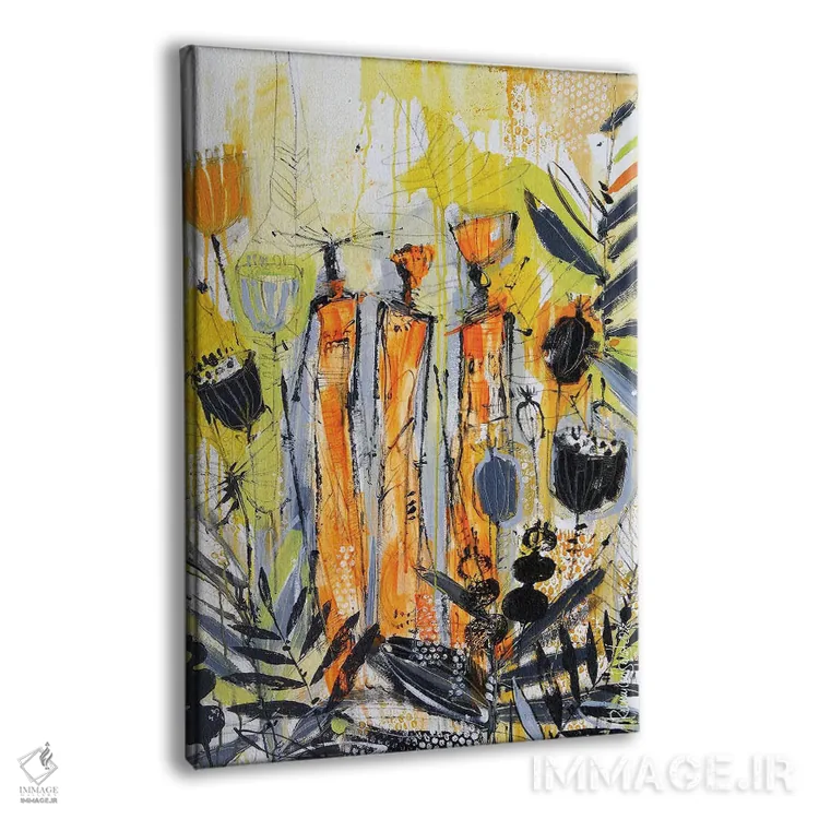 تابلو دکوراتیو زنان قبیله ای آفریقایی ۵ اثر ایرینا رومیانسه وا - نمای پرسپکتیو محصول