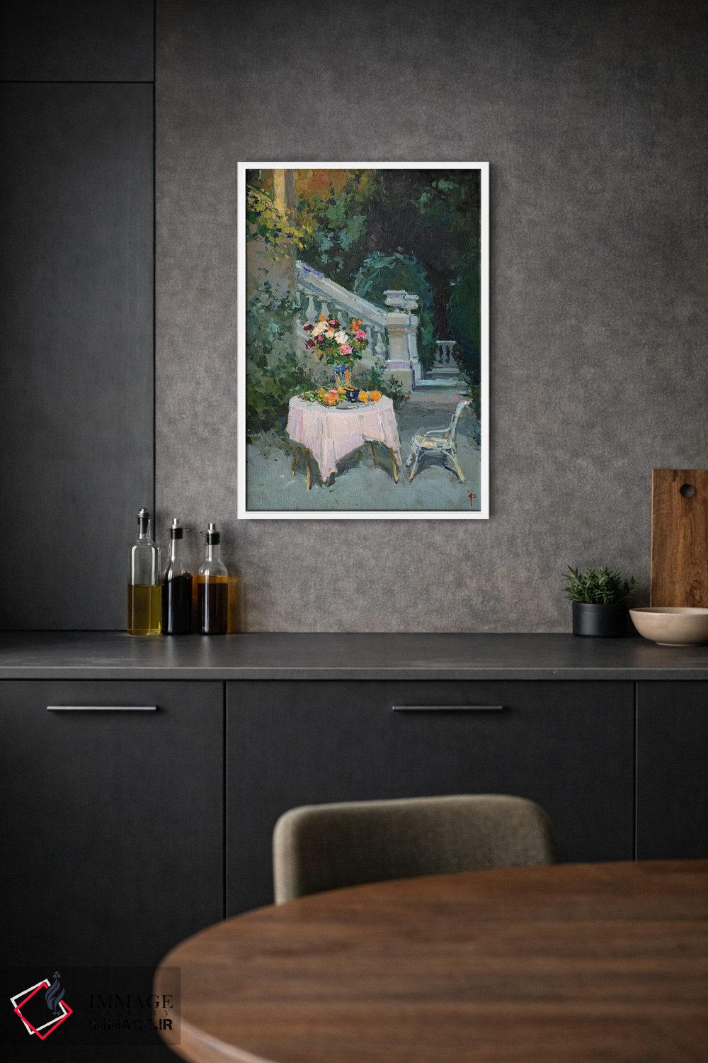 تابلو دکوراتیو طبیعت بی جان شبانه اثر ایگور پوزدف - D1W