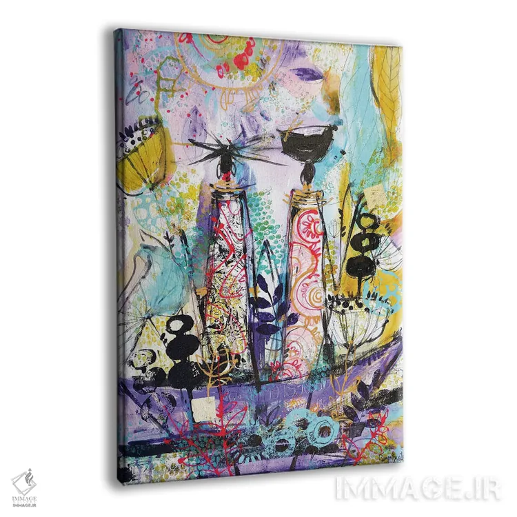 تابلو دکوراتیو زنان قبیله ای آفریقایی ۸ اثر ایرینا رومیانسه وا - نمای پرسپکتیو محصول