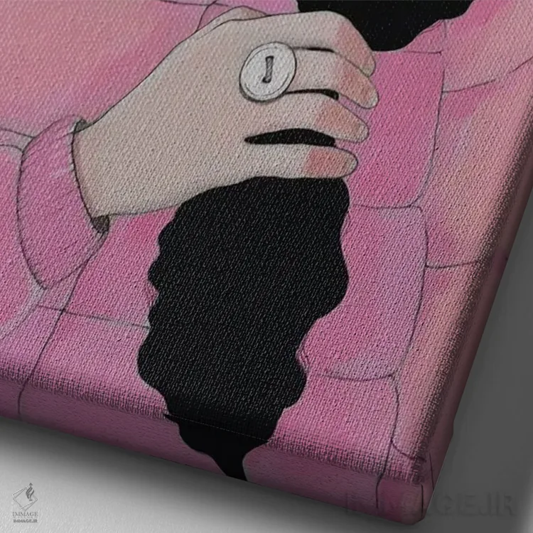 تابلو دکوراتیو ماه در عقرب اثر ایرینا پاندوا - نمای نزدیک بافت بوم