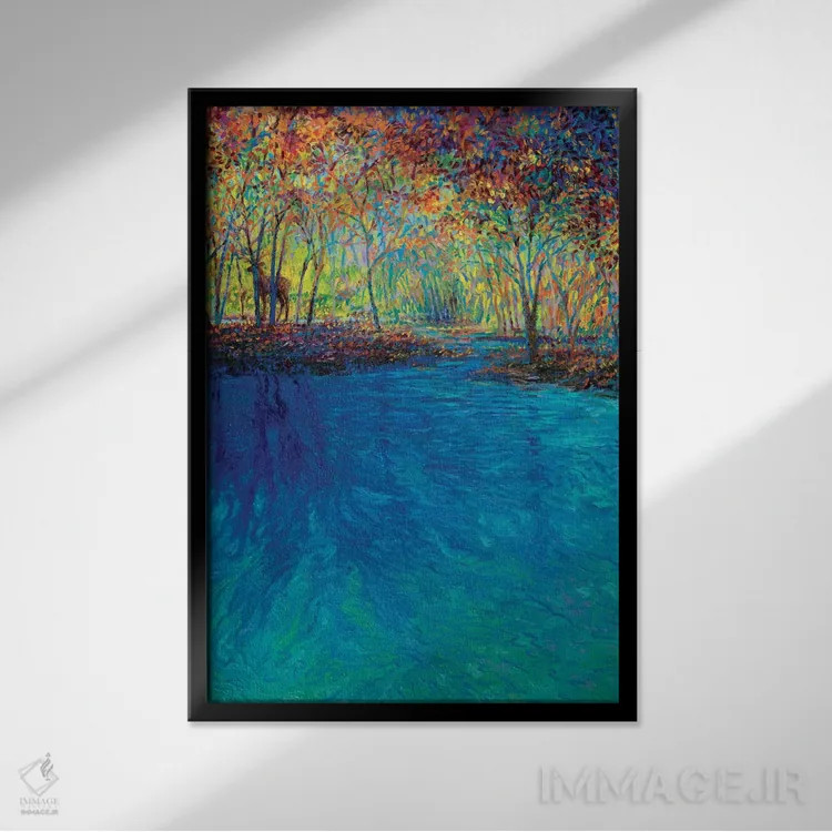 تابلو دکوراتیو کئولادو اثر آیریس اسکات - نمای قابدار مشکی