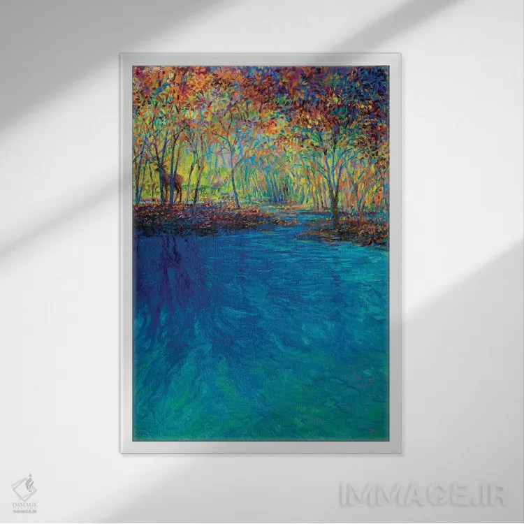 تابلو دکوراتیو کئولادو اثر آیریس اسکات - نمای قابدار سفید