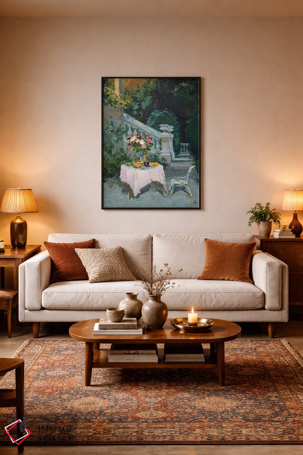 تابلو دکوراتیو طبیعت بی جان شبانه اثر ایگور پوزدف - D4B