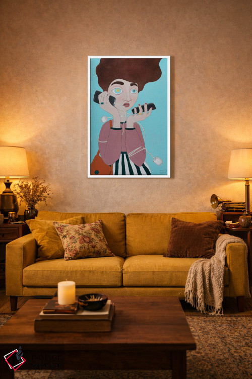 تابلو دکوراتیو زندگی اجتماعی اثر ایرینا پاندوا - D1W