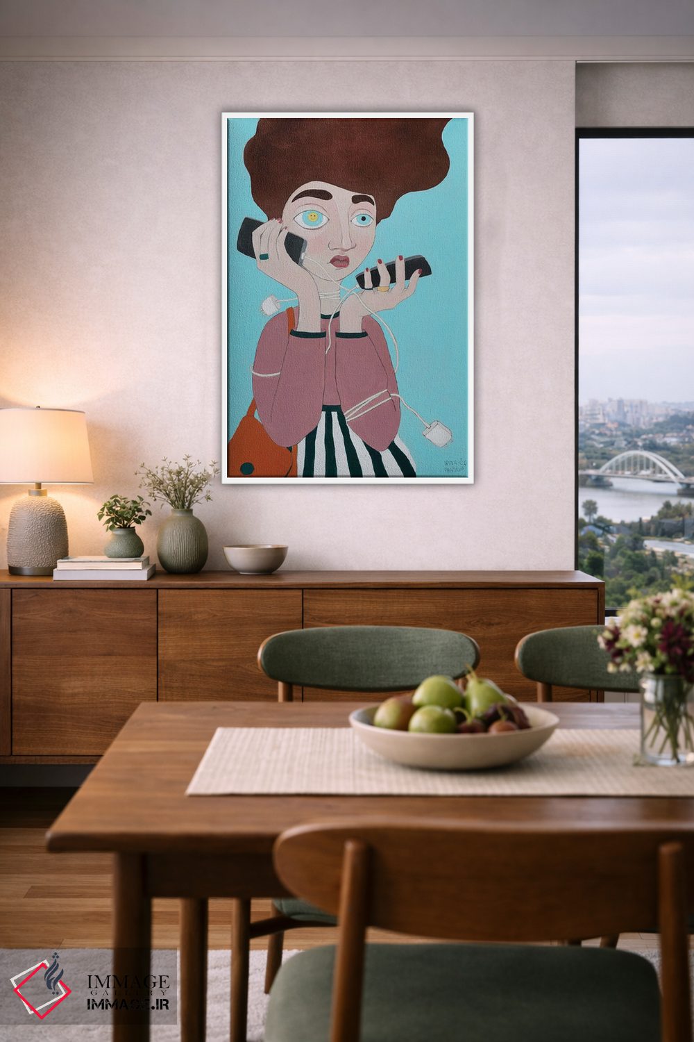 تابلو دکوراتیو زندگی اجتماعی اثر ایرینا پاندوا - D5W