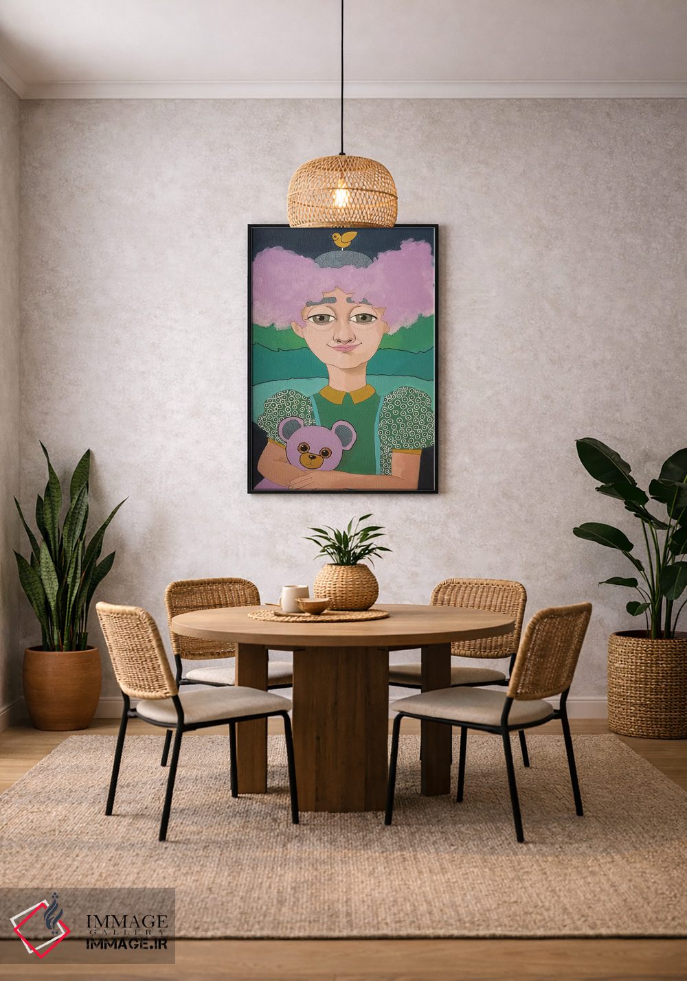 تابلو دکوراتیو پشمک اثر ایرینا پاندوا - D4B