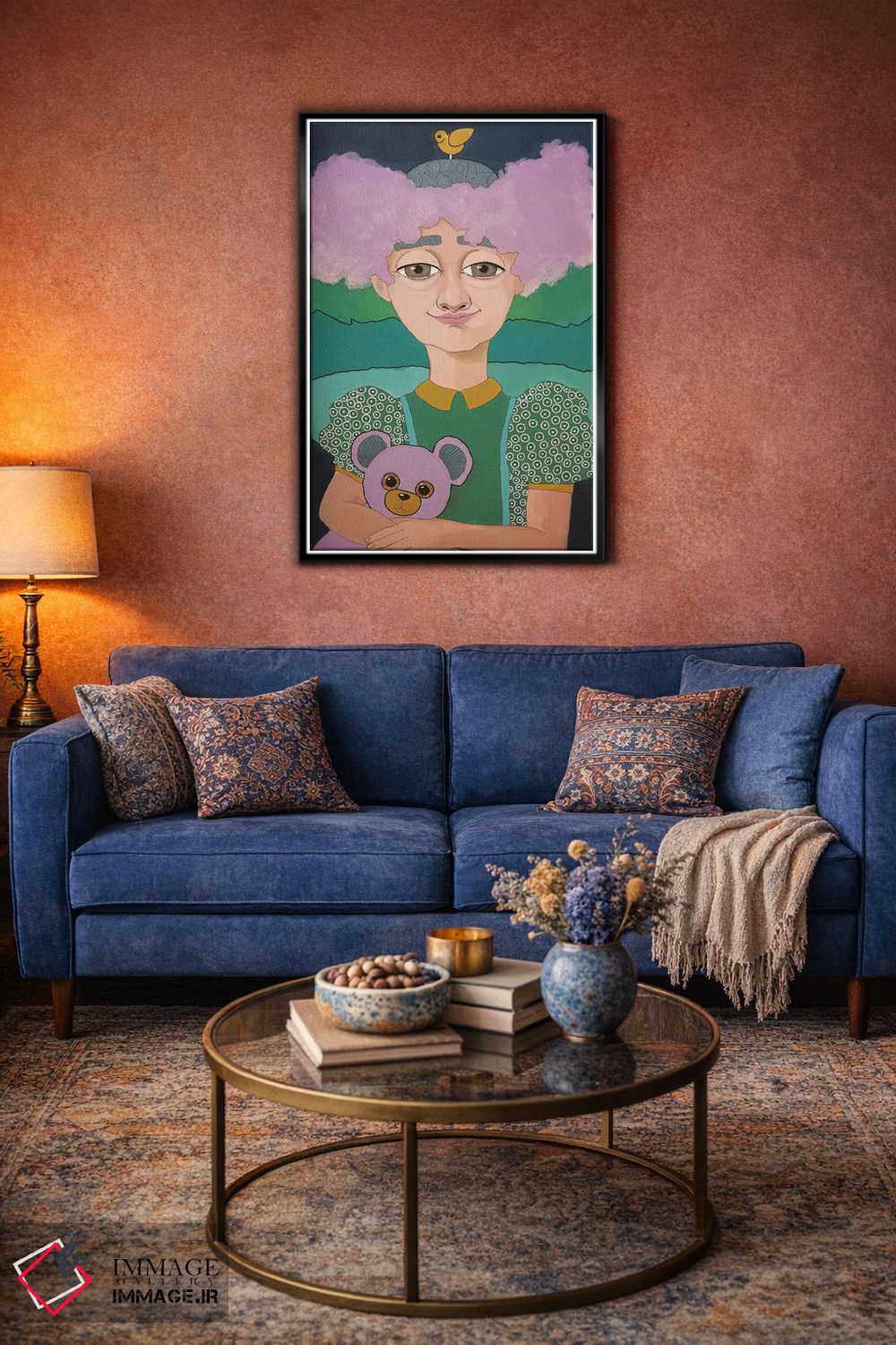 تابلو دکوراتیو پشمک اثر ایرینا پاندوا - D5B