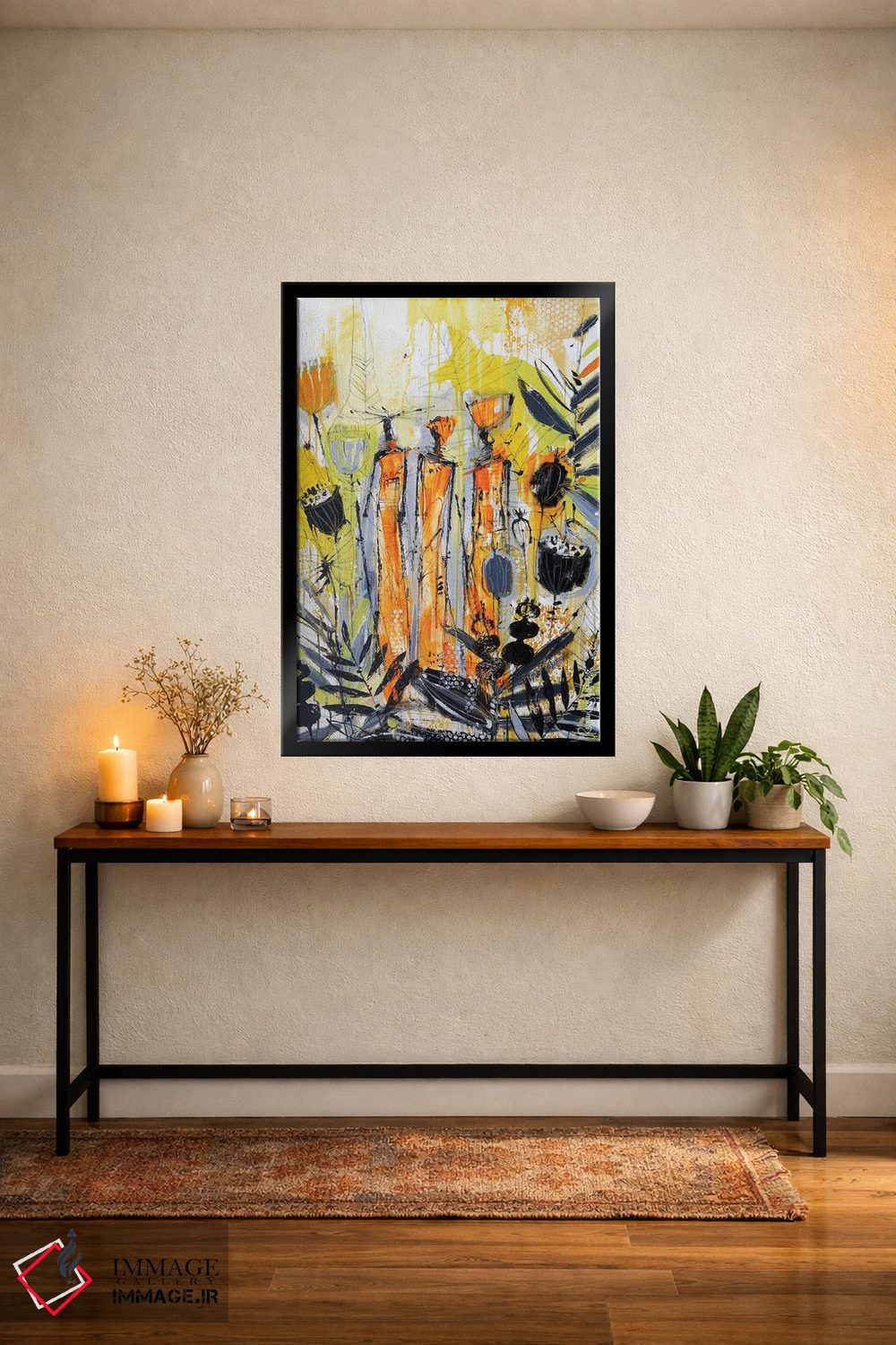 تابلو دکوراتیو زنان قبیله ای آفریقایی ۵ اثر ایرینا رومیانسه وا - D4B