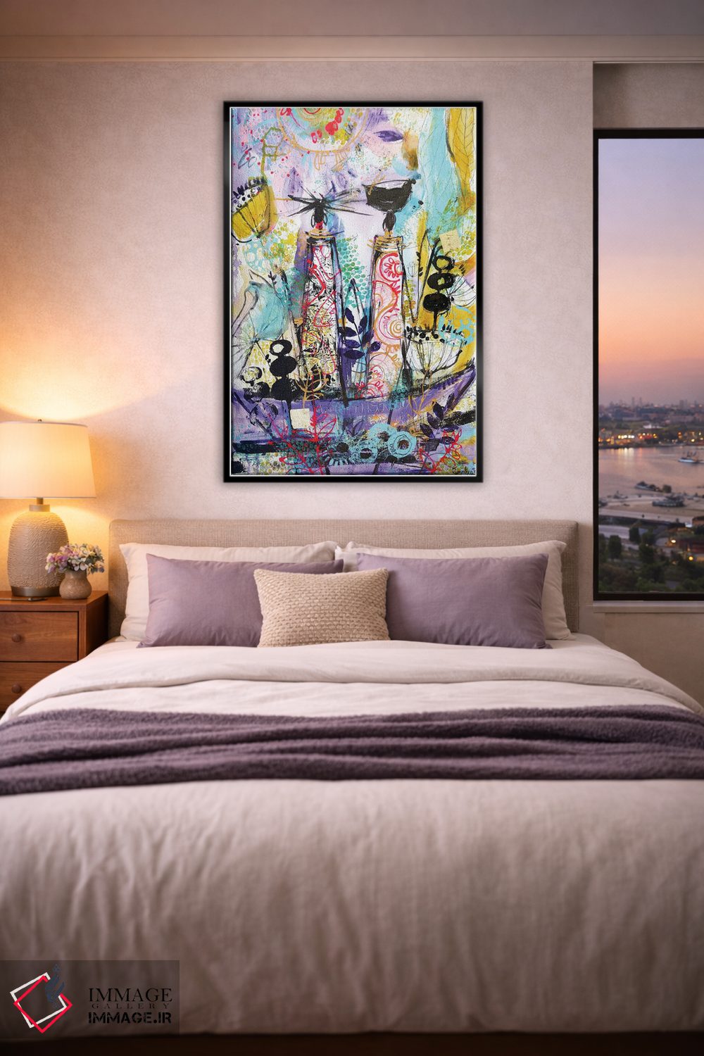 تابلو دکوراتیو زنان قبیله ای آفریقایی ۸ اثر ایرینا رومیانسه وا - D6B