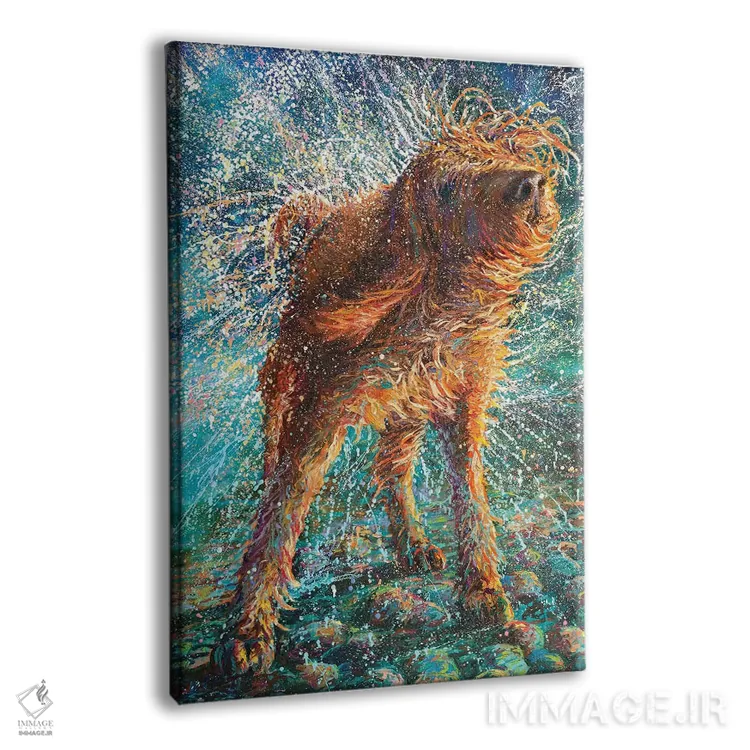 تابلو دکوراتیو نخ های منجوق دار اثر آیریس اسکات - نمای پرسپکتیو محصول