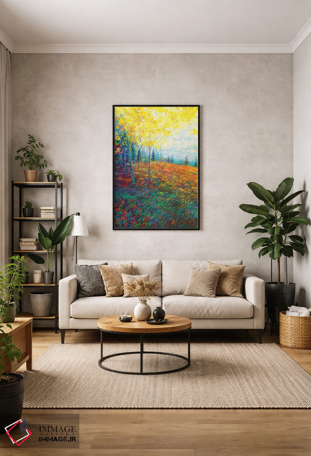 تابلو دکوراتیو تعادل اثر آیریس اسکات - D2B