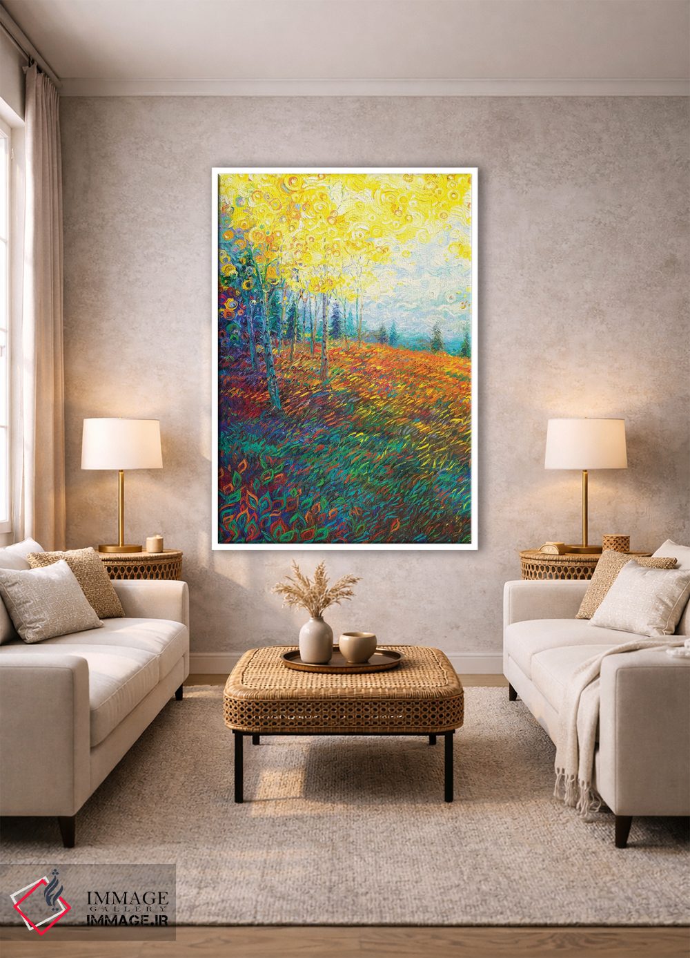 تابلو دکوراتیو تعادل اثر آیریس اسکات - D1W