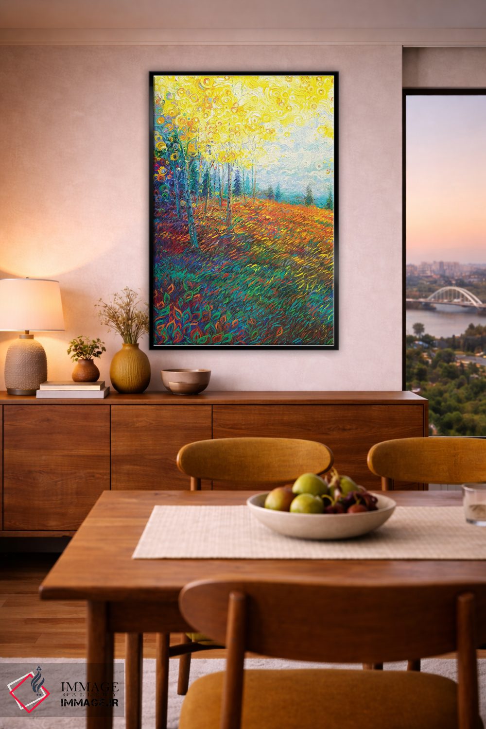 تابلو دکوراتیو تعادل اثر آیریس اسکات - D6B