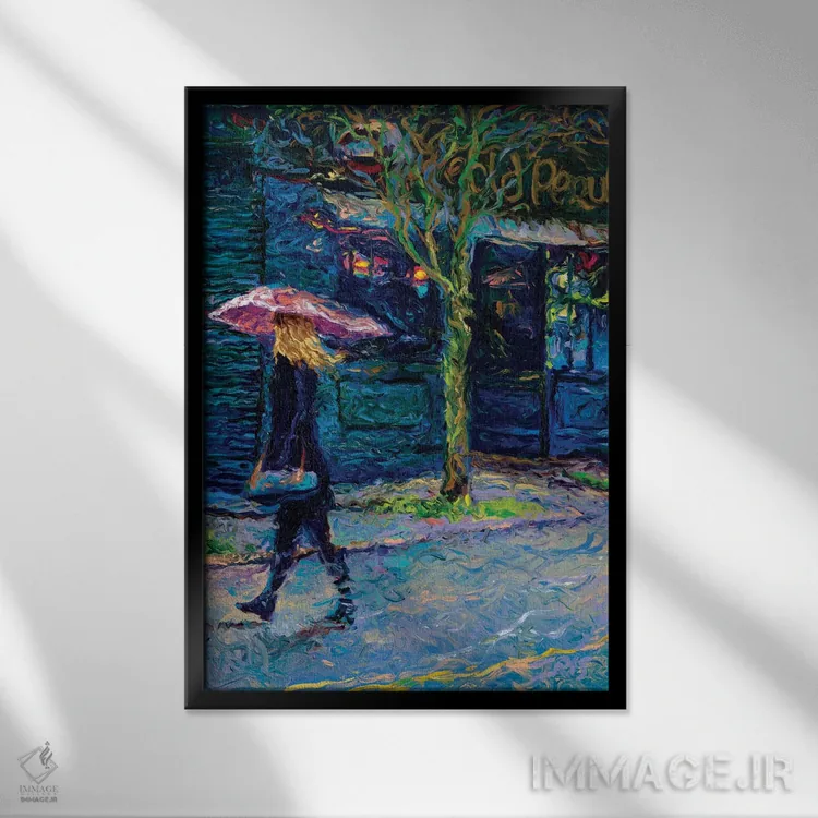 تابلو دکوراتیو پیکولیای قدیمی اثر آیریس اسکات - نمای قابدار مشکی