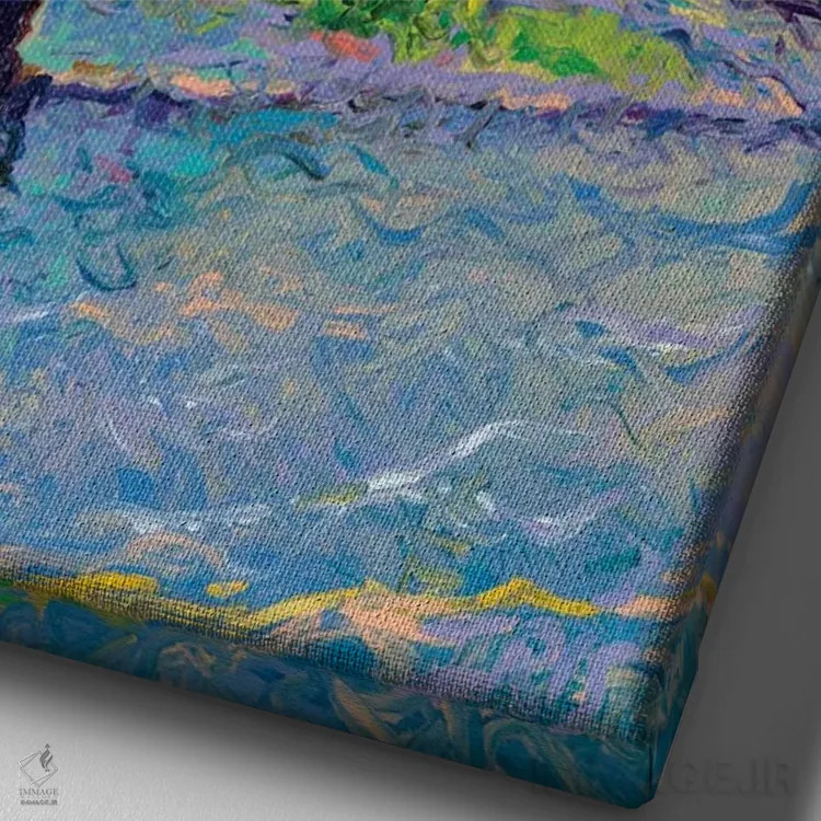 تابلو دکوراتیو پیکولیای قدیمی اثر آیریس اسکات - نمای نزدیک بافت بوم