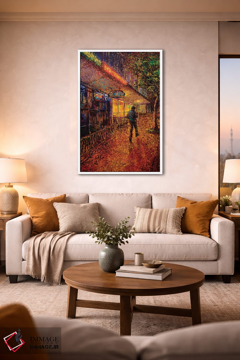 تابلو دکوراتیو بار سگی نورم اثر آیریس اسکات - D1W