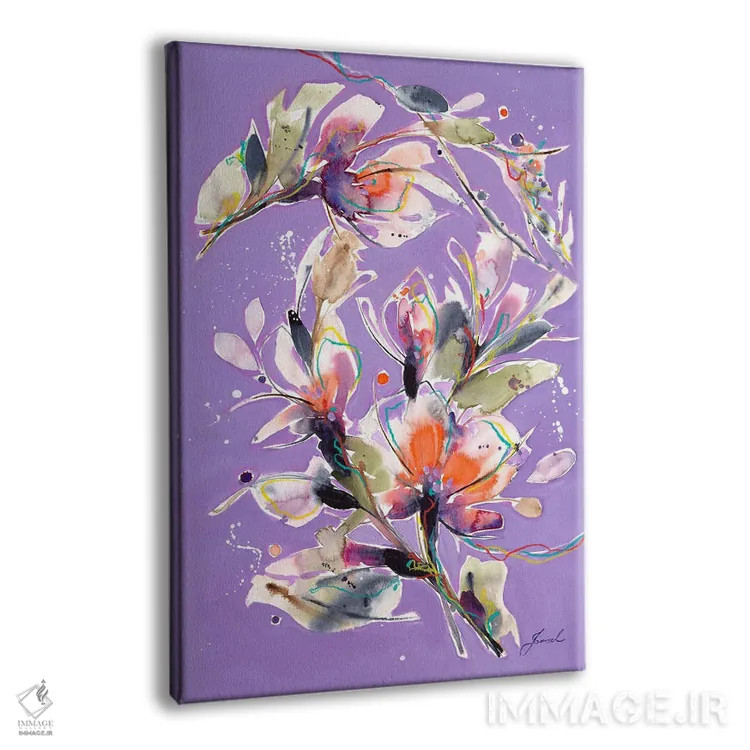 تابلو انتزاعی رویاهای جدید II اثر ایزابل کراوزه - نمای پرسپکتیو محصول