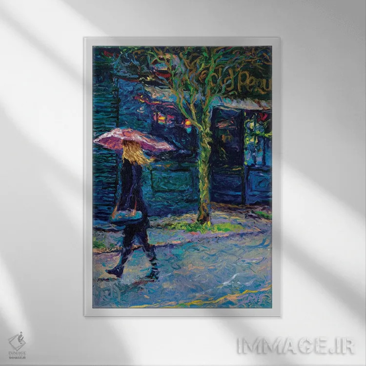 تابلو دکوراتیو پیکولیای قدیمی اثر آیریس اسکات - نمای قابدار سفید