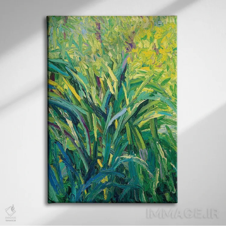 تابلو انتزاعی GM 058 اثر آیریس اسکات ابسترکتز - نمای روبهرو روی دیوار