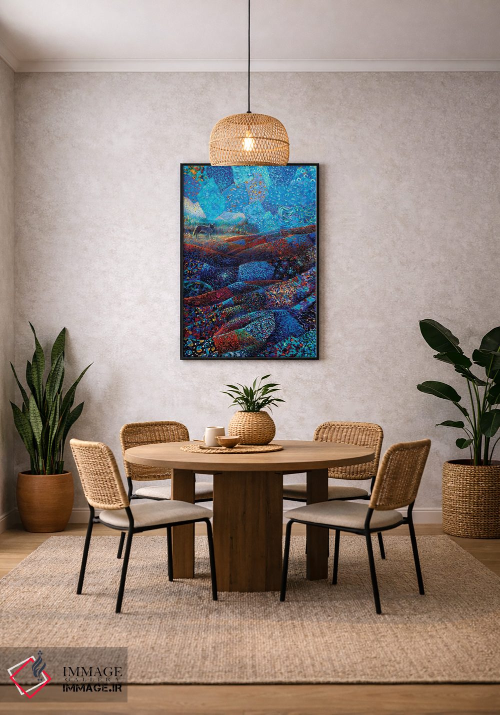 تابلو دکوراتیو کایوتیل اثر آیریس اسکات - D3B