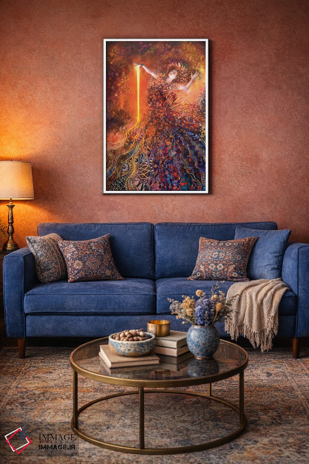 تابلو دکوراتیو الهه آتش اثر آیریس اسکات - D5W