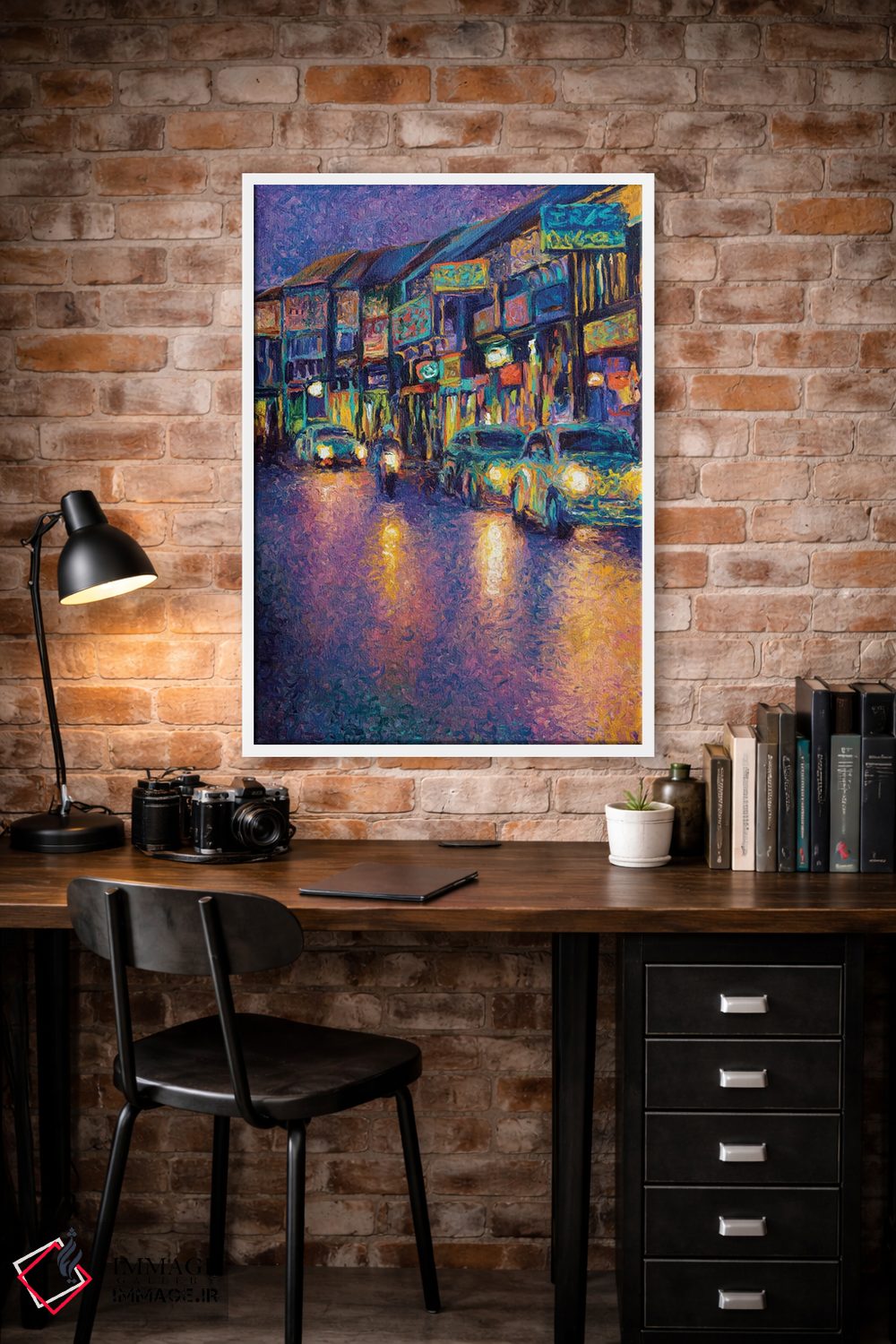 تابلو دکوراتیو چراغ های جلو تای من اثر آیریس اسکات - D2W