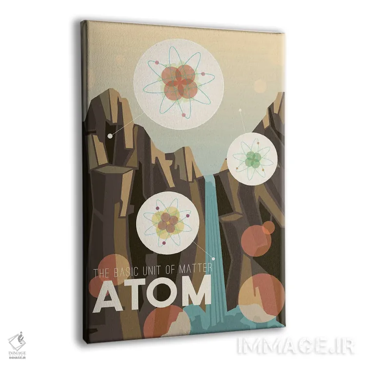 تابلو دکوراتیو A برای اتم است اثر میسی ایمز - نمای پرسپکتیو محصول