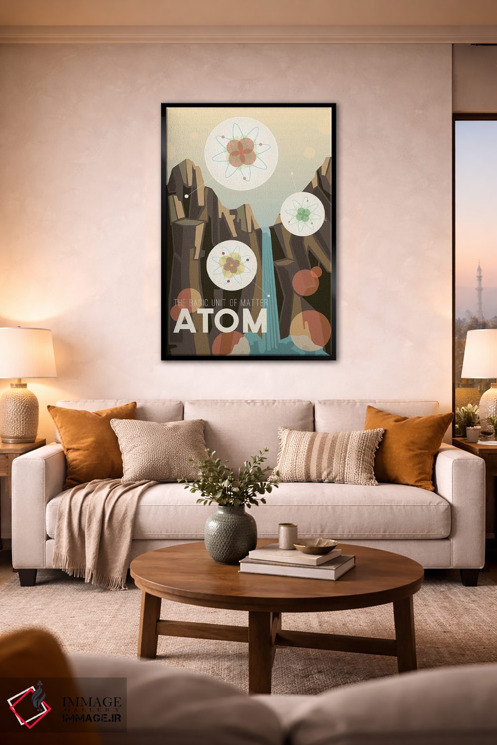 تابلو دکوراتیو A برای اتم است اثر میسی ایمز - D3B