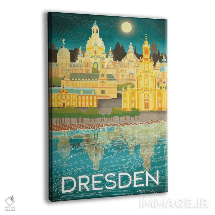 تابلو دکوراتیو آلمان-درسدن اثر میسی ایمز - نمای پرسپکتیو محصول