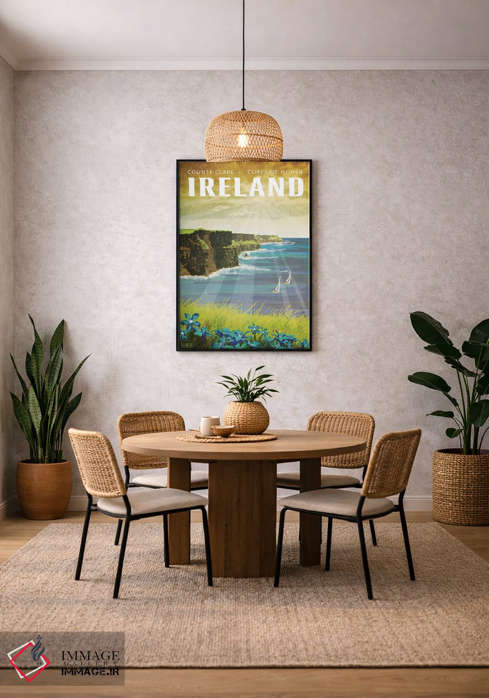 تابلو دکوراتیو ایرلند-صخره های موهر اثر میسی ایمز - D4B