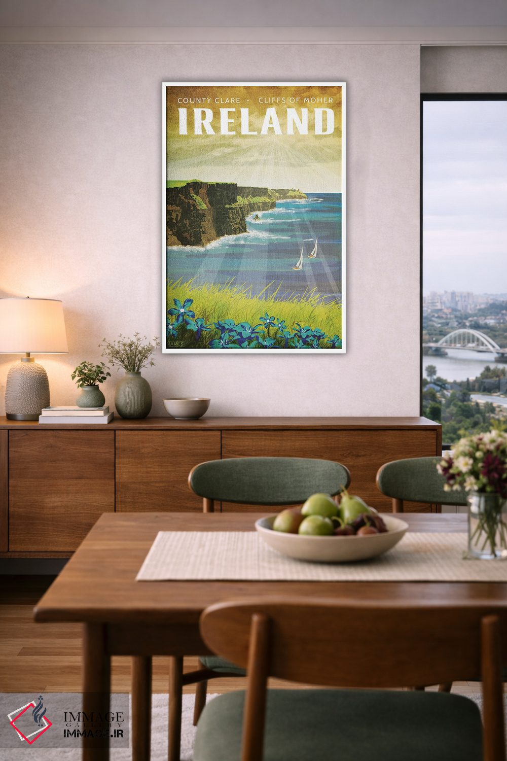 تابلو دکوراتیو ایرلند-صخره های موهر اثر میسی ایمز - D6W