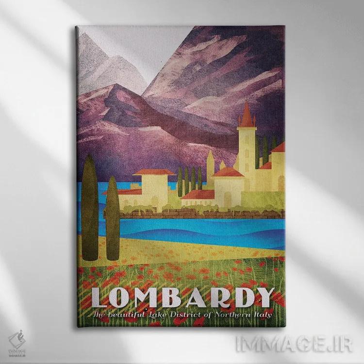 تابلو دکوراتیو ایتالیا-لمباردی اثر میسی ایمز - نمای روبهرو روی دیوار