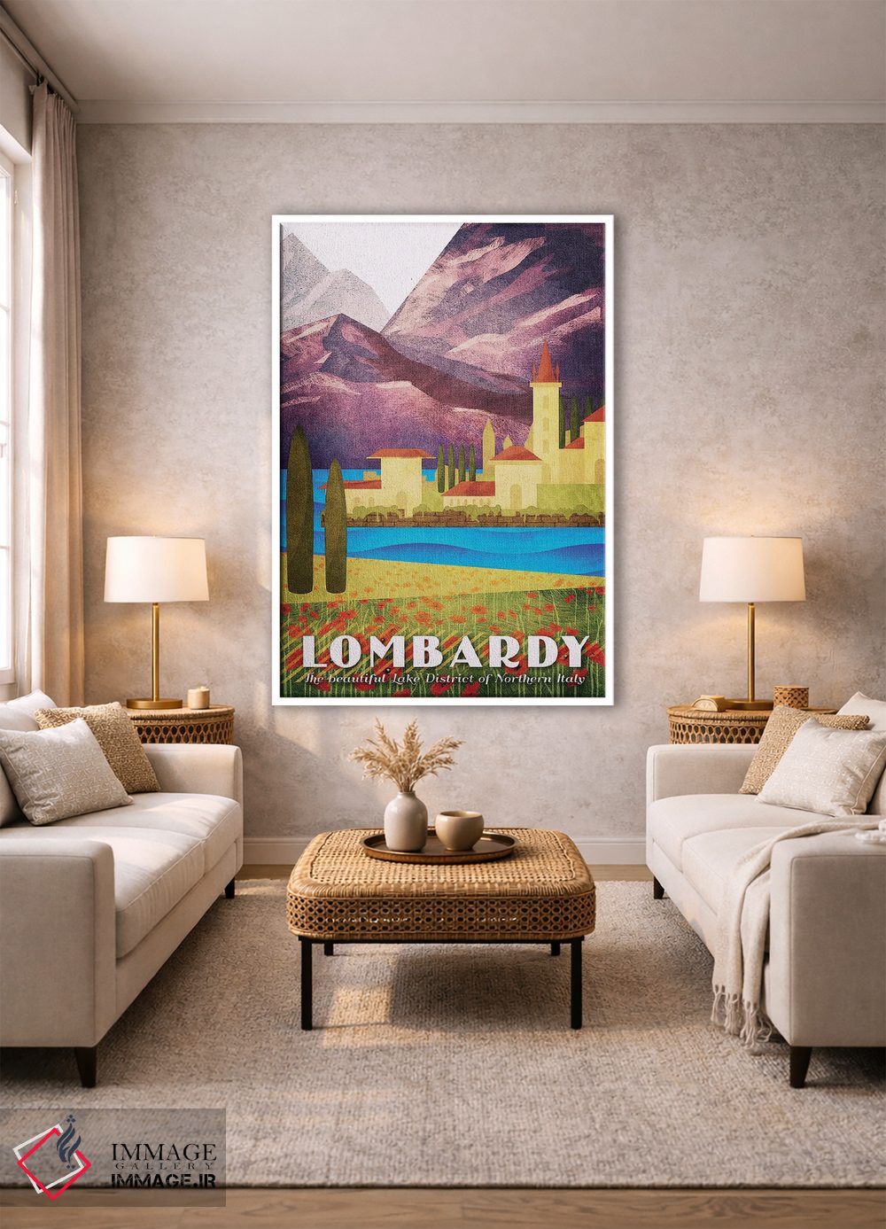 تابلو دکوراتیو ایتالیا-لمباردی اثر میسی ایمز - D1W