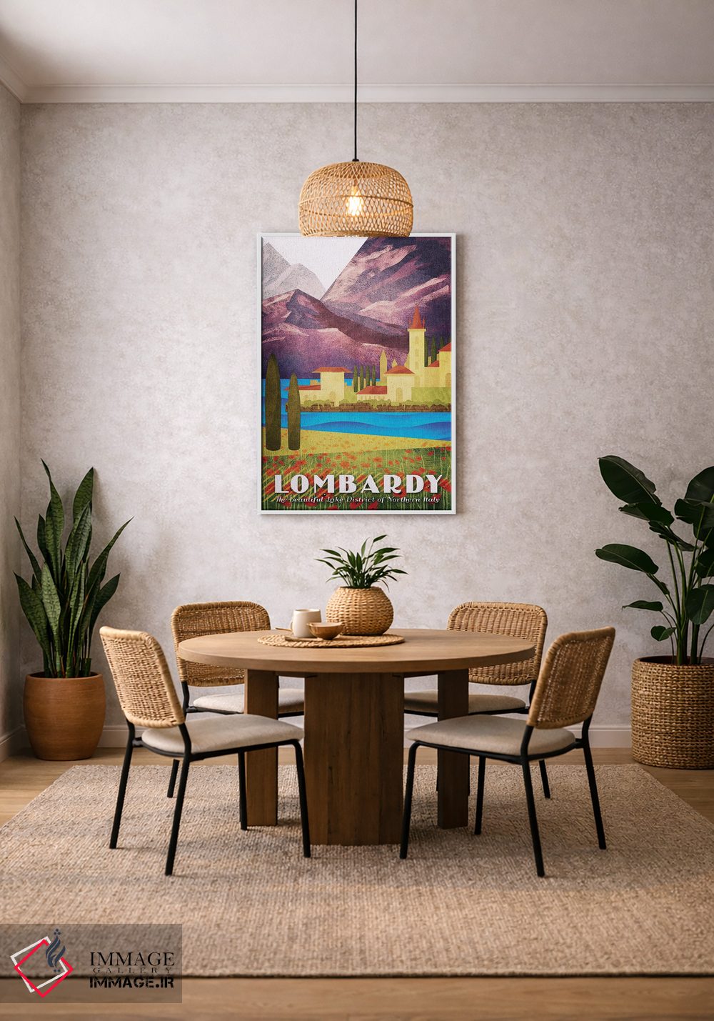 تابلو دکوراتیو ایتالیا-لمباردی اثر میسی ایمز - D3W