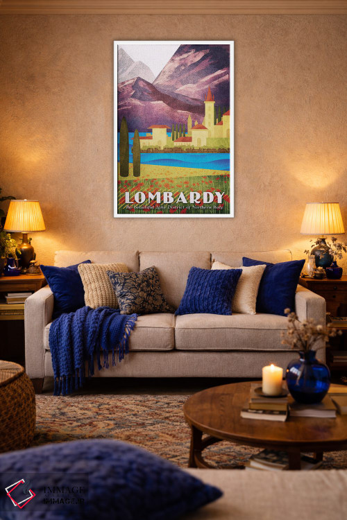 تابلو دکوراتیو ایتالیا-لمباردی اثر میسی ایمز - D4W