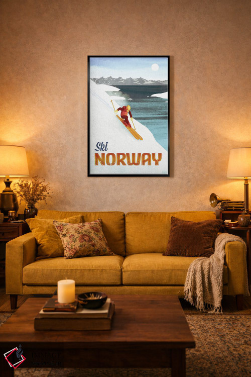 تابلو دکوراتیو نروژ-اسکی اثر میسی ایمز - D4B