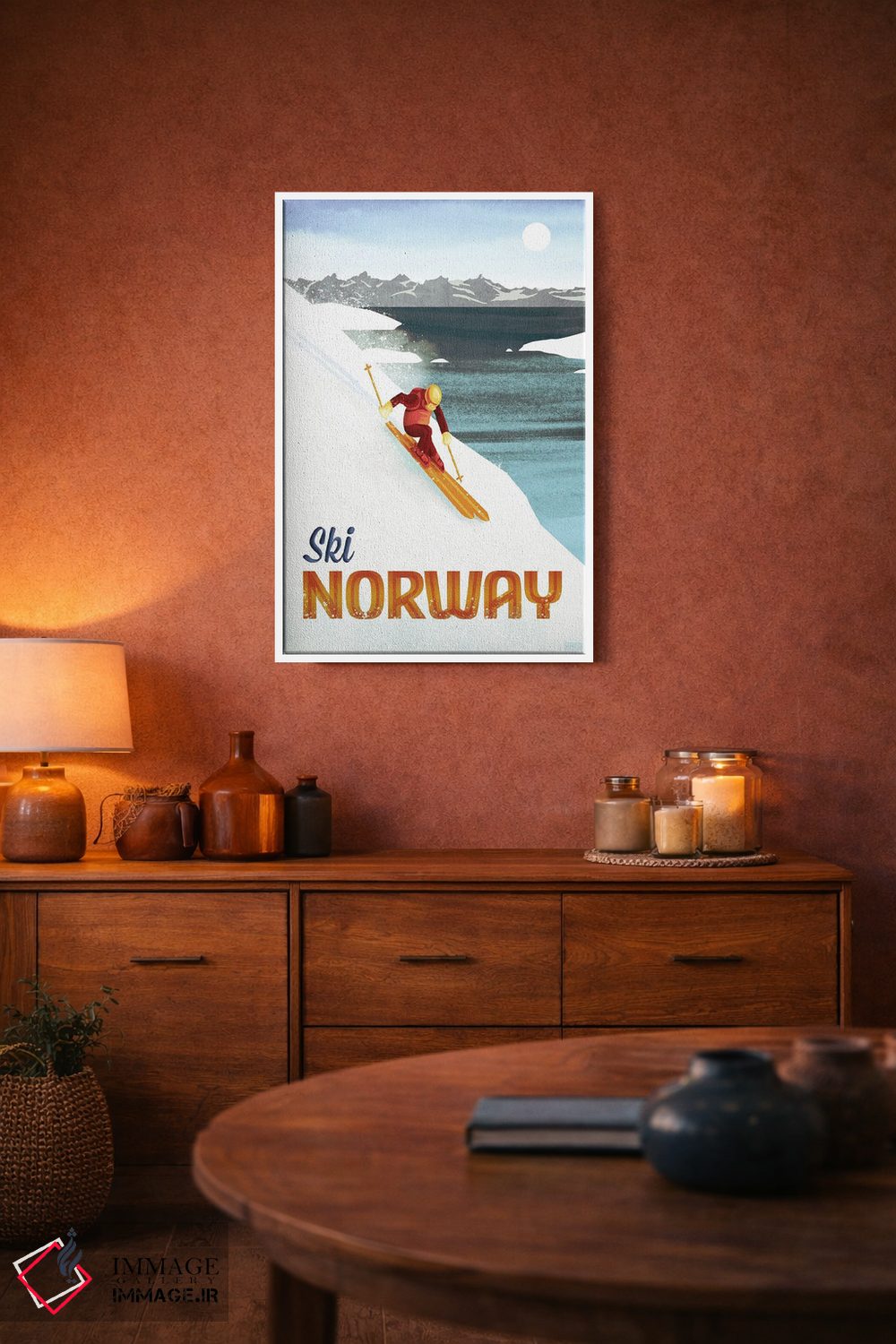 تابلو دکوراتیو نروژ-اسکی اثر میسی ایمز - D3W