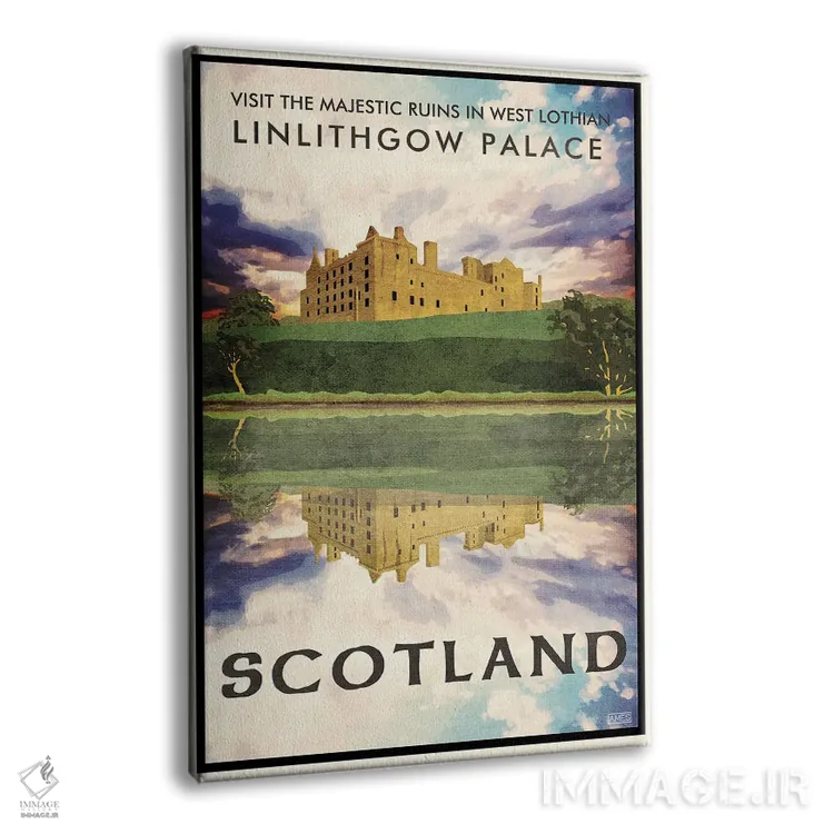 تابلو مدرن اسکاتلند-دریاچه لینلیثگو اثر میسی ایمز - نمای پرسپکتیو محصول