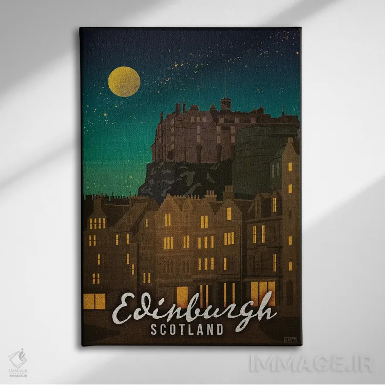 تابلو دکوراتیو اسکاتلند-اباوربورگ اثر میسی ایمز - نمای روبهرو روی دیوار