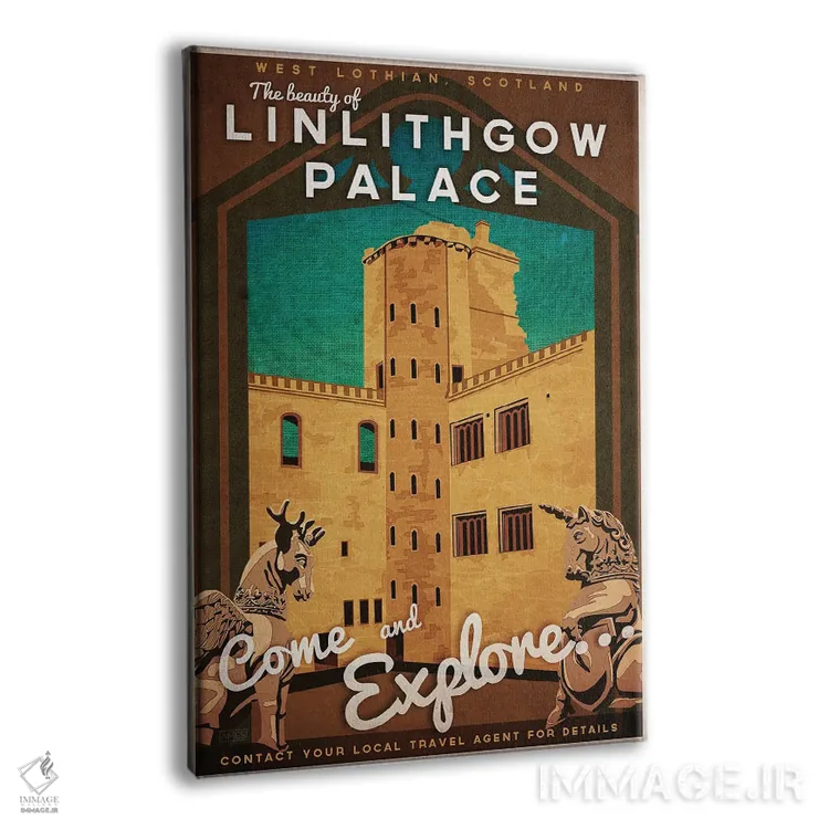 تابلو دکوراتیو اسکاتلند-کاخ لینلیثگو اثر میسی ایمز - نمای پرسپکتیو محصول