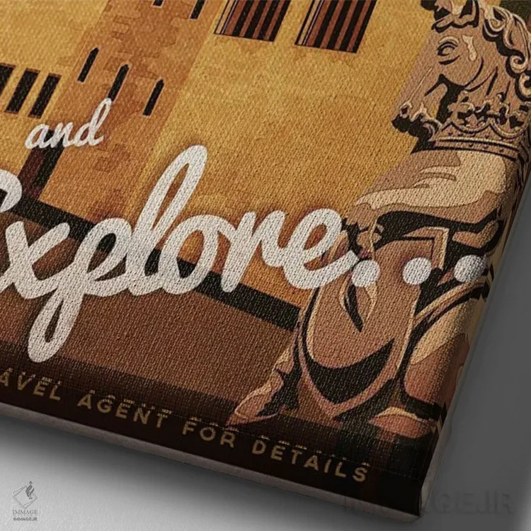 تابلو دکوراتیو اسکاتلند-کاخ لینلیثگو اثر میسی ایمز - نمای نزدیک بافت بوم